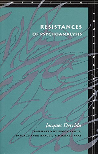 Resistances of psychoanalysis Cover