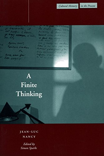 A Finite Thinking (Cultural Memory in the Present) Cover