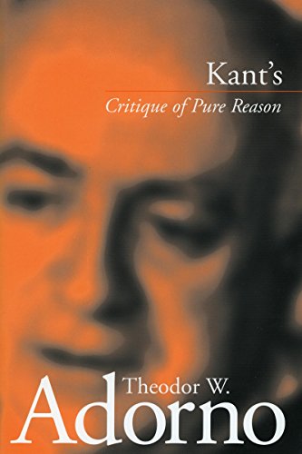 Kant's Critique of pure reason (1959) Cover