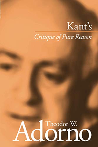 Kant's Critique of pure reason (1959) Cover