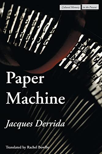 Paper Machine (Cultural Memory in the Present) Cover