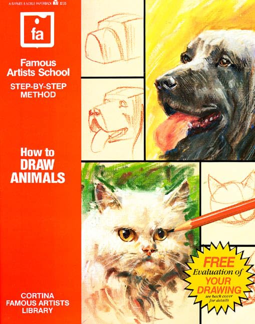 How to Draw Animals: Famous Artists School, Step-By-Step Method (Famous Artists School : Step-By-Step Method) Cover