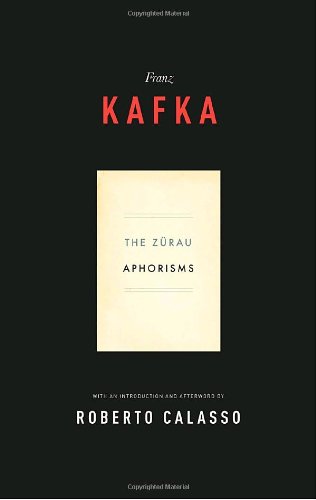 The Zürau Aphorisms of Franz Kafka Cover