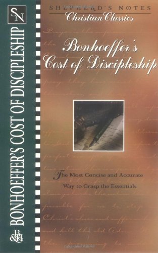 Dietrich Bonhoeffer's Cost of discipleship. Cover