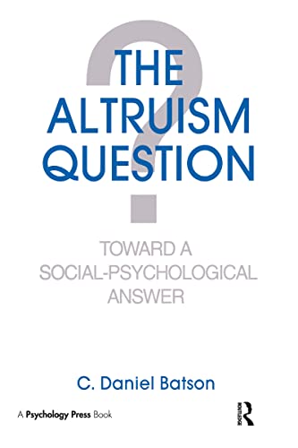 The altruism question Cover