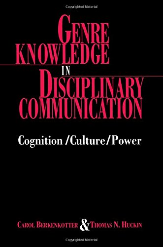 Genre knowledge in disciplinary communication Cover