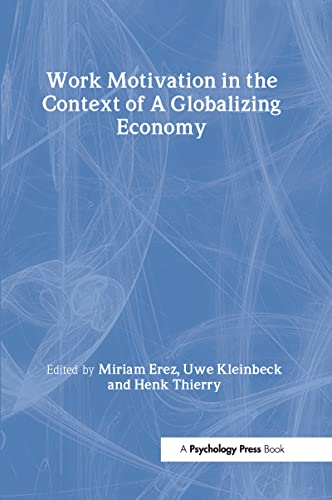 Work motivation in the context of a globalizing economy Cover