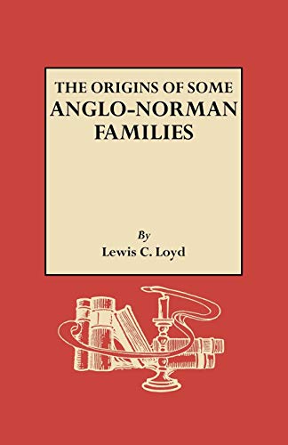 The origins of some Anglo-Norman families. Cover