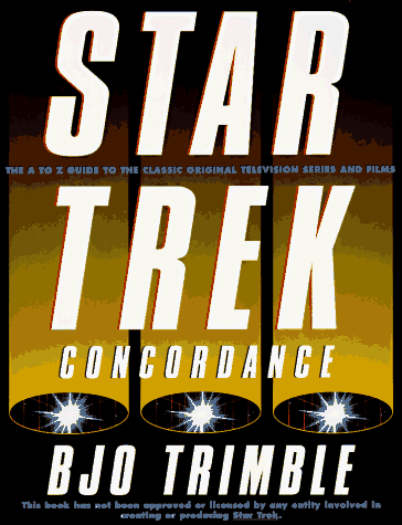 The Star trek concordance Cover