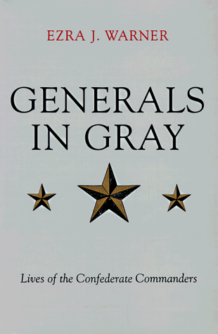 Generals in Gray Lives of the Confederate Commander Cover