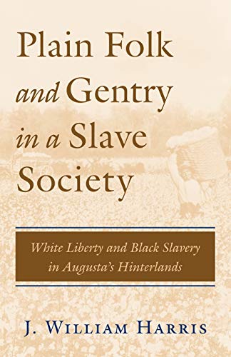 Plain folk and gentry in a slave society Cover