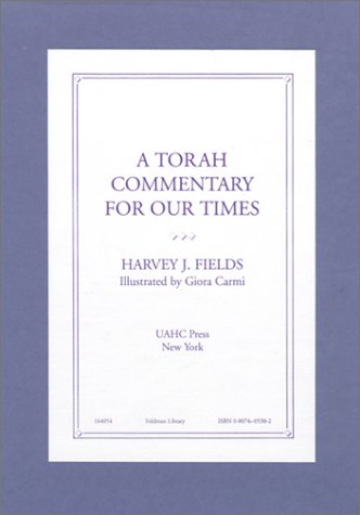 A Torah Commentary for Our Times Cover