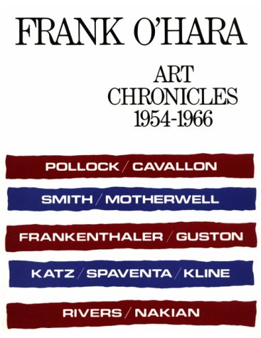 Art chronicles, 1954-1966 Cover