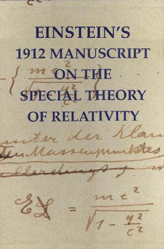 Einstein's 1912 manuscript on the special theory of relativity Cover