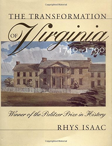 The transformation of Virginia, 1740-1790 Cover