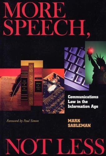 More speech, not less Cover