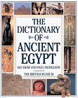 The dictionary of ancient Egypt Cover