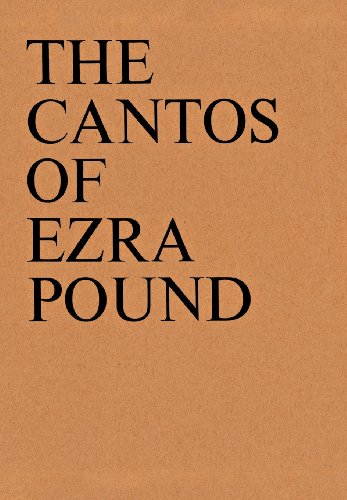 The cantos of Ezra Pound Cover