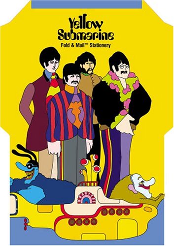 Yellow Submarine Fold and Mail Stationery Cover
