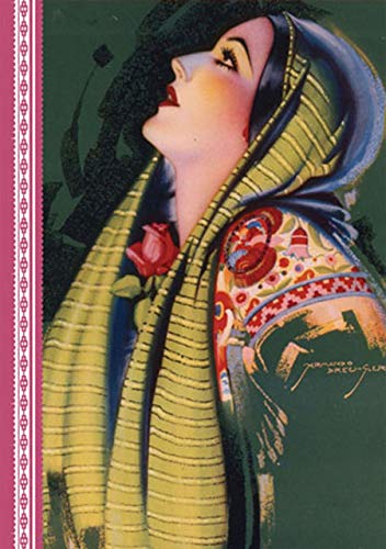 Mexican Calendar Girl Journal Cover