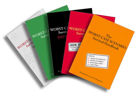 Worst-Case Scenario Five-Book Set: Worst-Case Scenario Survival Handbook, Worst-Case Scenario: Travel, Worst-Case Scenario: Dating & Sex, Worst-Case Scenario: Golf, Worst-Case Scenario Cover