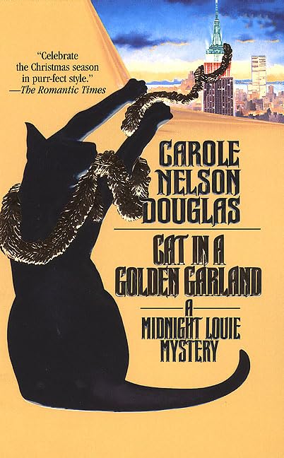 Cat in a golden garland Cover