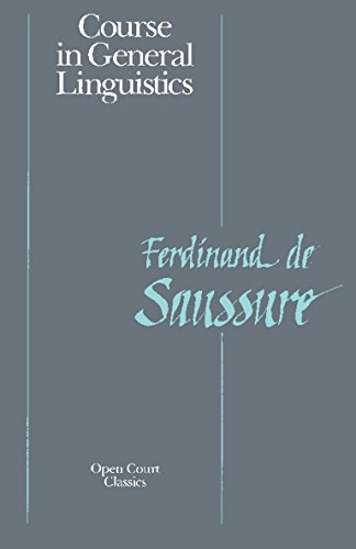 Course in general linguistics Cover