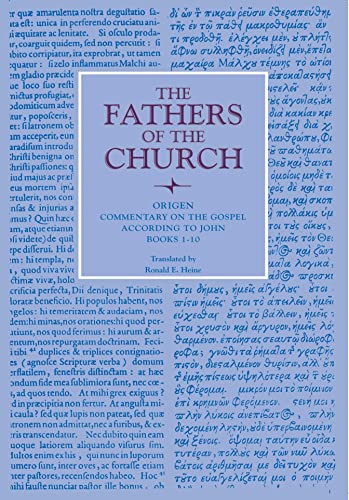Commentary on the Gospel According to John Books 1-10 (The Fathers of the Church, 80) Cover