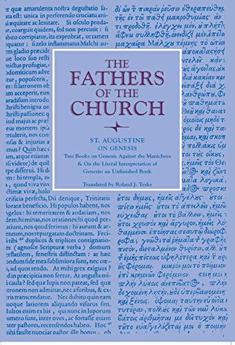 Saint Augustine on Genesis: Two Books on Genesis Against the Manichees and on the Literal Interpretation of Genesis  Cover