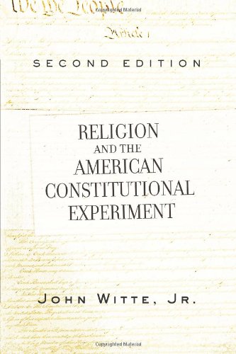 Religion and the American constitutional experiment Cover