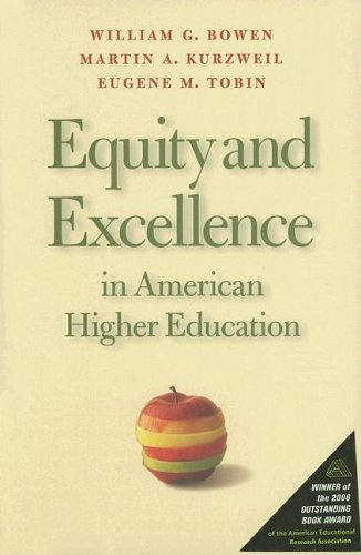 Equity And Excellence in American Higher Education (Thomas Jefferson Foundation Distinguished Lecture) Cover