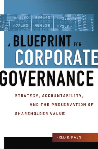 A blueprint for corporate governance Cover