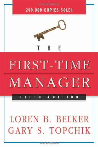 The first-time manager Cover