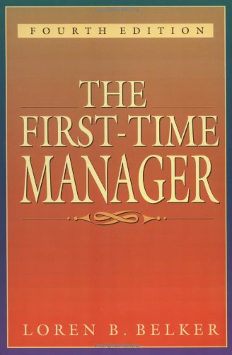 The first-time manager Cover