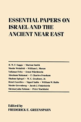Essential papers on Israel and the ancient Near East Cover