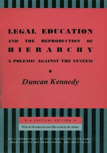 Legal education and the reproduction of hierarchy Cover