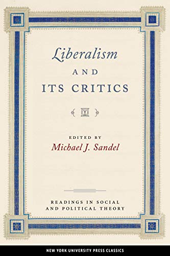 Liberalism and its critics Cover