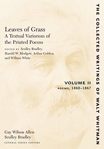 Leaves of Grass, A Textual Variorum of the Printed Poems: Volume II: Poems Cover