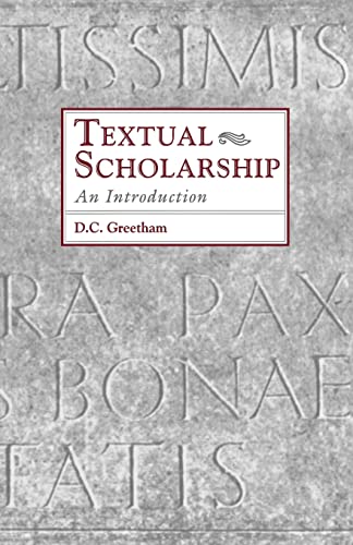 Textual scholarship Cover