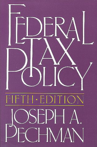 Federal tax policy Cover
