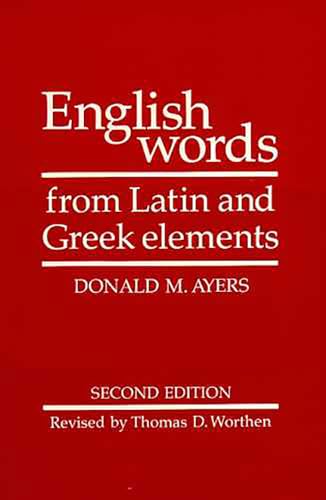 English words from Latin and Greek elements Cover