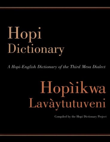 Hopi dictionary = Cover