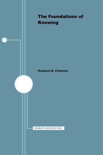The foundations of knowing Cover
