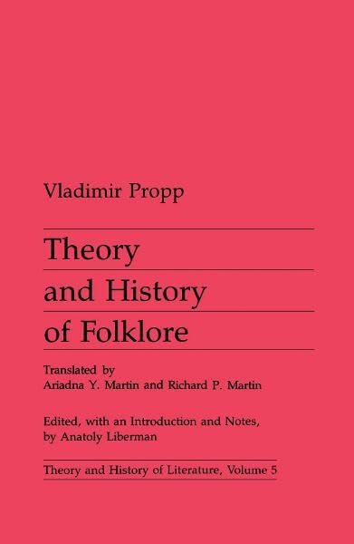 Theory and history of folklore Cover