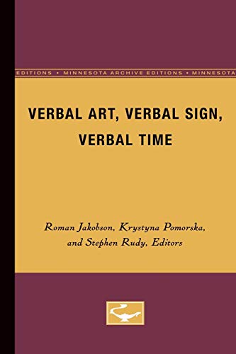 Verbal art, verbal sign, verbal time Cover