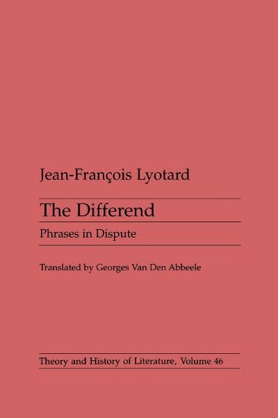 The differend Cover