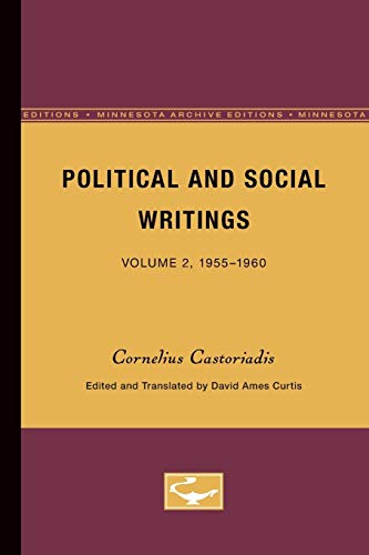 Political and Social Writings, 1955-1960 Cover