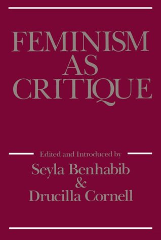 Feminism as critique Cover
