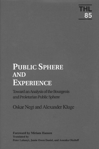 Public sphere and experience Cover