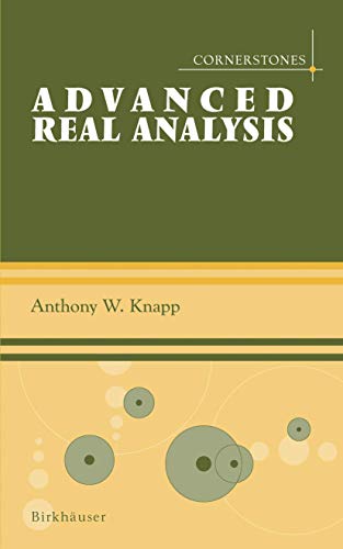 Advanced Real Analysis (Cornerstones) Cover